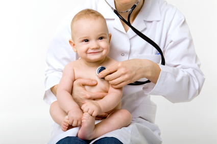 Pediatric Doctor with Baby